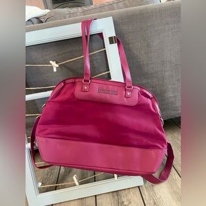 Thirty-One Pink Travel Bag with Structured Design